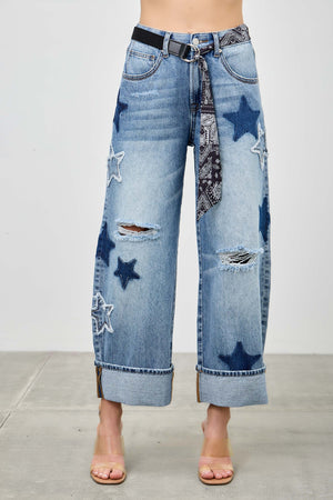 P82968M , PLUS HIGH RISE CUFFED LOW CURVE BARREL WITH STAR 