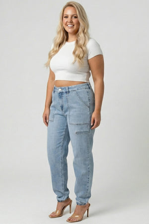 P82988M, PLUS HIGH RISE JOGGER JEAN