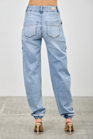 P8298M, HIGH RISE JOGGER JEAN