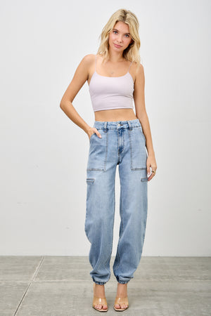 P8298M, HIGH RISE JOGGER JEAN