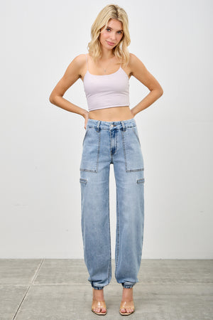 P8298M, HIGH RISE JOGGER JEAN