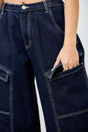 P8318M,  HIGH RISE CARGO BAGGY