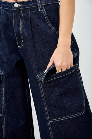 P8318M,  HIGH RISE CARGO BAGGY