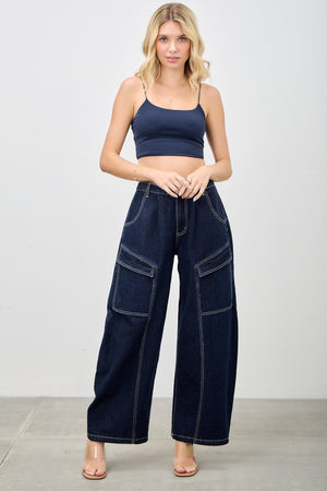 P8318M,  HIGH RISE CARGO BAGGY