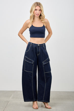 P8318M,  HIGH RISE CARGO BAGGY