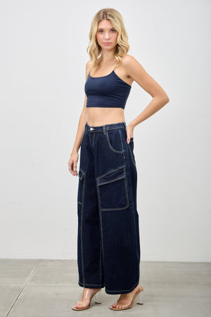 P8318M,  HIGH RISE CARGO BAGGY