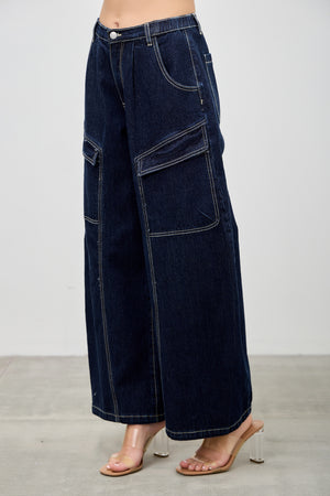 P8318M,  HIGH RISE CARGO BAGGY