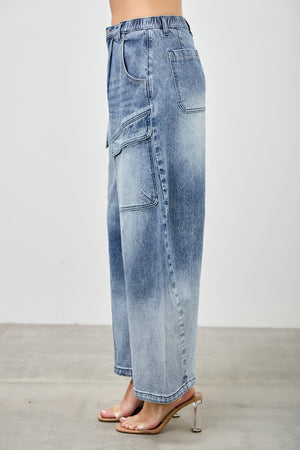 P8318M,  HIGH RISE CARGO BAGGY