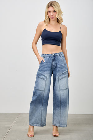 P8318M,  HIGH RISE CARGO BAGGY