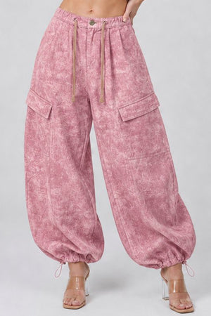 P8303, HIGH RISE PRINTED CARGO BAGGY
