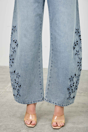 P8309L, HIGH RISE LOW CURVE BARREL WITH EMBROIDERY