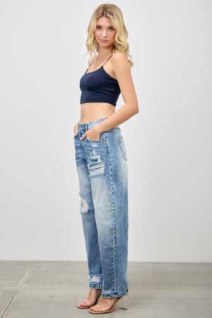 P83118ML , PLUS HIGH RISE BARREL WITH CROCHET