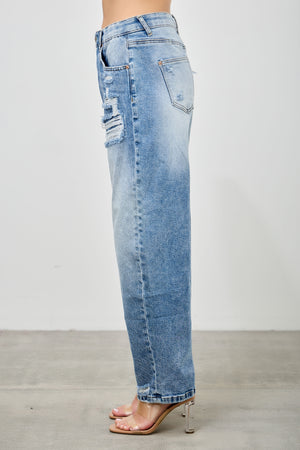 P83118ML , PLUS HIGH RISE BARREL WITH CROCHET