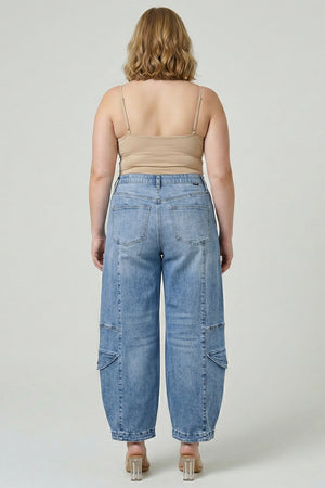 P83188M,  PLUS HIGH RISE CARGO BAGGY