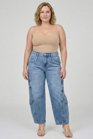P83188M,  PLUS HIGH RISE CARGO BAGGY