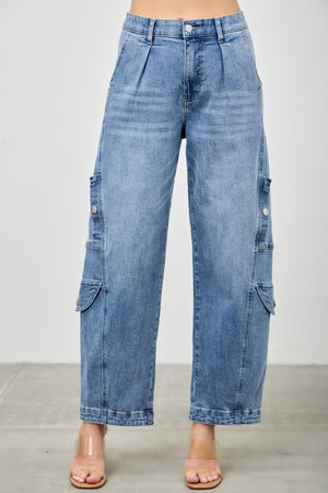 P83188M,  PLUS HIGH RISE CARGO BAGGY