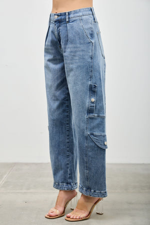 P83188M,  PLUS HIGH RISE CARGO BAGGY