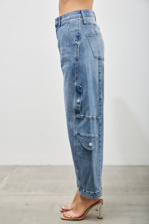 P83188M,  PLUS HIGH RISE CARGO BAGGY