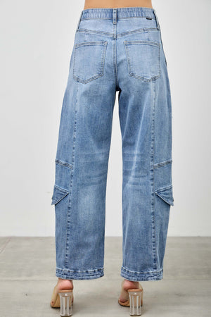 P83188M,  PLUS HIGH RISE CARGO BAGGY