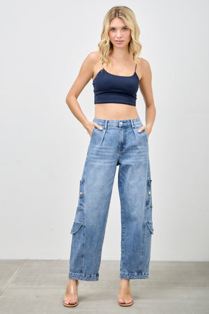 P8318M,  HIGH RISE CARGO BAGGY