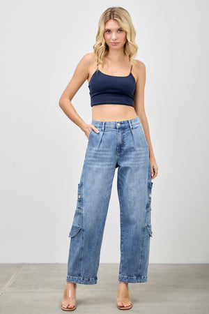 P83188M,  PLUS HIGH RISE CARGO BAGGY