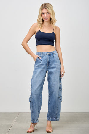 P8318M,  HIGH RISE CARGO BAGGY