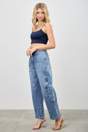 P8318M,  HIGH RISE CARGO BAGGY