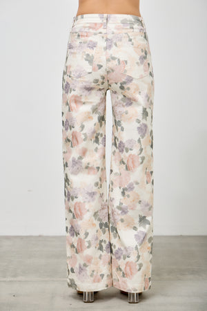 P83218, PLUS HIGH RISE WIDE STRAIGHT WITH PRINT