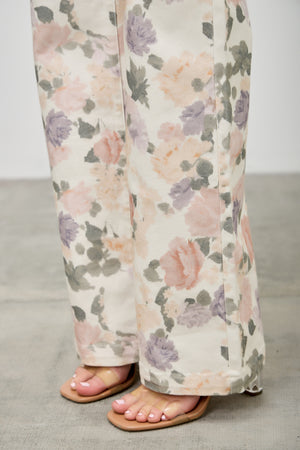 P83218, PLUS HIGH RISE WIDE STRAIGHT WITH PRINT