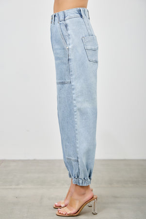 P83248ML,  PLUS HIGH RISE BAGGY JOGGER