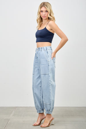 P83248ML,  PLUS HIGH RISE BAGGY JOGGER