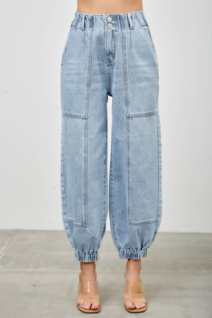 P83248ML,  PLUS HIGH RISE BAGGY JOGGER