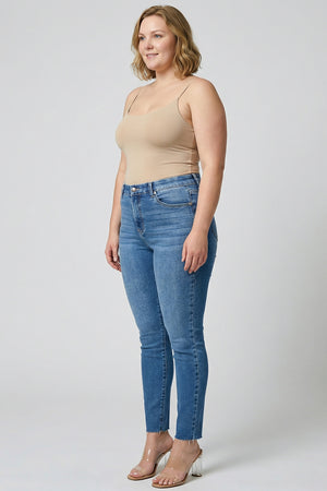 P83388ML, PLUS HIGH RISE  ANKLE  SKINNY