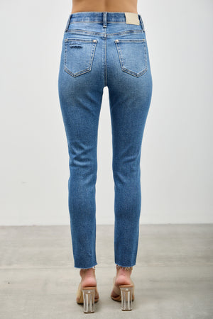 P83388ML, PLUS HIGH RISE  ANKLE  SKINNY