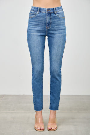 P83388ML, PLUS HIGH RISE  ANKLE  SKINNY