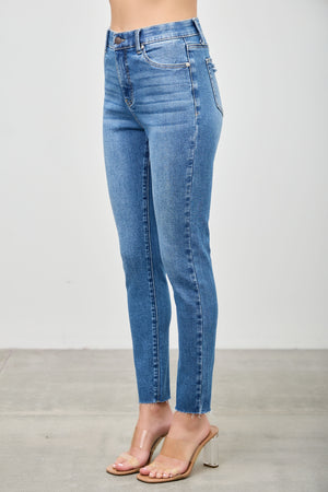 P83388ML, PLUS HIGH RISE  ANKLE  SKINNY