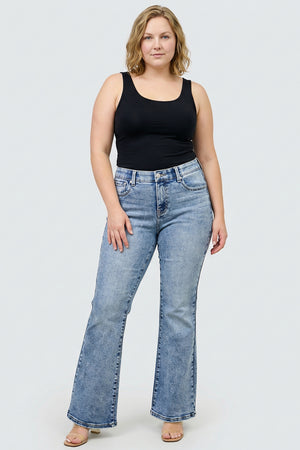 P83418M,  PLUS MID RISE BOOT CUT