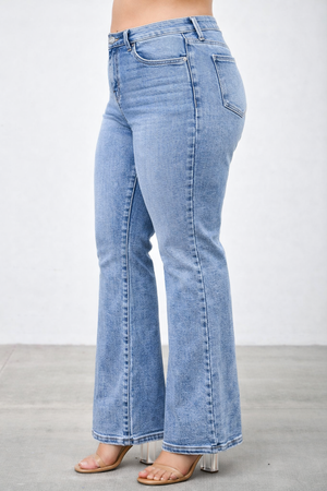P83418M,  PLUS MID RISE BOOT CUT
