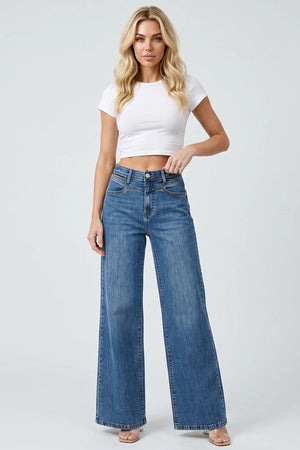 P8349D, HIGH RISE WIDE LEG WITH FRONT YOKE