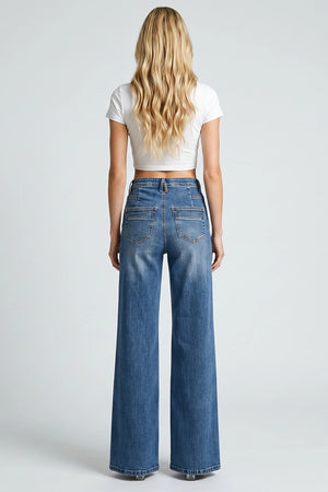 P8349D, HIGH RISE WIDE LEG WITH FRONT YOKE