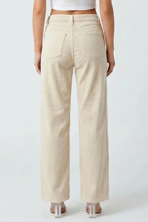 P8366, HIGH RISE STRAIGHT LEG WITH CORDUROY