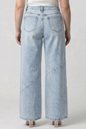 P83738L, PLUS MID RISE WIDE LEG