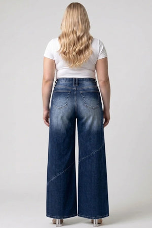 P83738MD, PLUS MID RISE WIDE LEG
