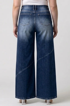P83738MD, PLUS MID RISE WIDE LEG