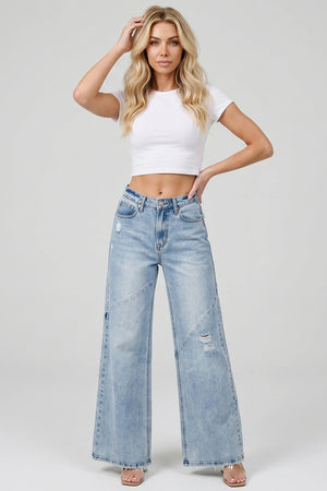 P8373L, MID RISE WIDE LEG