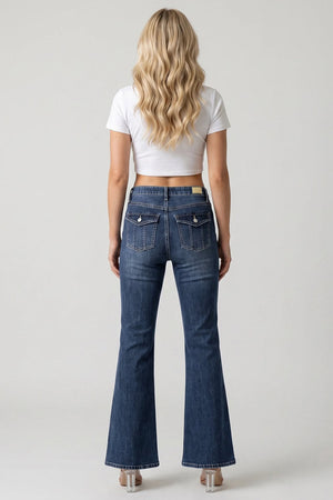P8387D, MID RISE BOOT CUT