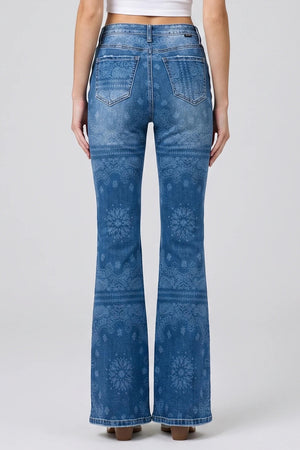 P8420MD,MID RISE FLARE WITH LASER PRINT