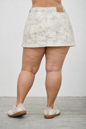 S81448, PLUS LOW WAIST MINI SKORT