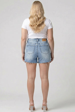 S81498M, PLUS HIGH RISE SLIM SHORT 