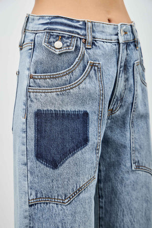 P82458M, PLUS HIGH RISE WESTERN PATCHED POCKET LOW CURVE BARREL